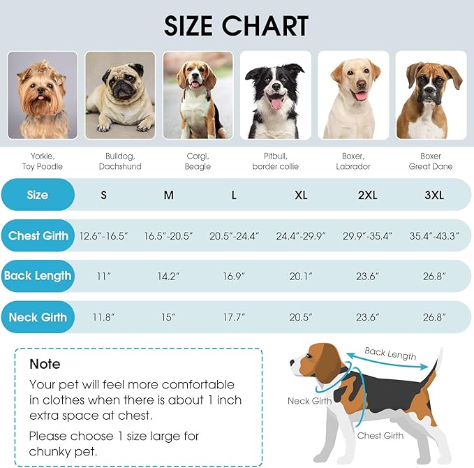 Queenmore Fleece Dog Coats, Dog Jackets for Large Breeds, Waterproof Windproof Winter Large Pet Coat Fall, Reflective Pet Jackets for Winter, Blue, XXXL