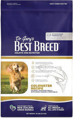 Best Breed Dr. Gary's Coldwater Recipe Slow-Cooked in USA, Natural Dry Dog Food for All Breeds and Sizes, 26lbs.