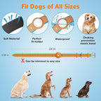 2-in-1 GPS Tracker for Dogs: Smart Collar with Real-Time Location, No Monthly Fee, Unlimited Range (iOS Only) GPS Tracker Dog Collar- Ideal for Small, Medium Large Dogs(Tracker Included) (Brown)