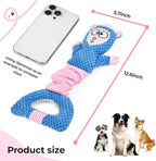 Dog Interactive Squeaky Toy for Chewers - Tug-of-War Sheep Plush with Durable Squeaker, Puppy Training & Anxiety Relief, Long-Lasting Chew Toy for Medium/Large Dogs