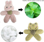 Cat Toys with Catnip Kitten Chew Bite Supplies Boredom Relief Fluffy Kitty Teeth Cleaning Chewing Cat Lovers Interactive Plush Gift (Tiger)