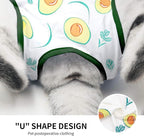 Cat Professional Surgical Recovery Suit,E-Collar Alternative for Cats Dogs,After Surgery Wear, Pajama Suit,Home Indoor Pets Clothing (S(3.3-5.5lbs), Avocado)