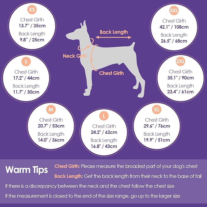 SUNFURA Dog Jacket, Large Dog Coat with Harness Built in, Warm Pet Winter Jacket Zippered Snow Coat with Furry Collar, Waterproof Fleece Snowsuit for French Bulldog, Orange L