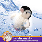 Interactive Cat Toy Rechargeable Automatic Chirping Penguin Bird Cat Toy Infused with Catnip in The Wings, Auto Beating Wings Kitten Toy for Indoor Cats to Play Alone, Never Boredom