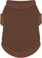 Cozy and Functional Dog Shirts for Small Puppies: Stretchable Brown Attire with Easy-On Design, Ideal for Chihuahuas and Yorkies - Enhance Comfort and Playfulness on Chill Days Large