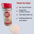 Farm To Pet - Dry Dog Food Toppers - 4.4 oz Elk Antler Meal Toppers for Dogs, Single Ingredient, All Natural, Healthy for Small, Medium, Large Breeds, and Puppies (Made in The USA)