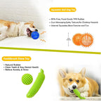 Dog Toys 25 Pack for Fun and Teeth Cleaning, Puppy Chew Toys Pack with Squeak Plush Toy,Squeaky Toy Balls,Tug of War and Rope Toys for Puppy to Small Dogs