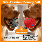 Dog Balls: Interactive Dog Ball, Self-Moving Dog Toy with Auto-Rolling & Bouncing, E-TPU Material, IP54 Waterproof, Motion-Activated, for Small/Medium/Large Dogs (Red)