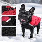 Reversible Waterproof Dog Coat - Adjustable Winter Jacket for Small to Large Breeds, Warm Cold Weather Apparel for Medium Dogs (Pink & Khaki, Small (Pack of 1))