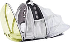 Dual Expandable Polarized Cat Backpack Carrier, Fit up to 20 lbs, Expandable Front & Back Space Capsule Polarized Bubble Pet Carrier for Large Cat and Small Dog, Pet Carrying Hiking Traveling Backpack