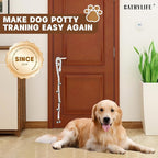 Dog Doorbells for Potty Training, Poly Urethane Puppy Door Bells, Hand-woven Dog Bells for Dog Training, Extra Loud Bells for Door Knob, Ring to Go Outside Doggie Pet Supplies. (White twist)