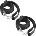 AMAGOOD 6 FT Cat Leash, Strong and Durable Traditional Style Leash with Easy to Use Collar Hook,Cat Lead Great for Cats (3/4 in x 6 ft,Black and Black(2-Pack))