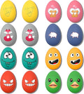 Dog Toys Squeaky, Funny Puppy Balls Pet Toy Pack, Interactive Latex Rubber Squeak Egg Ball for Puppies Small Medium Breed Dogs