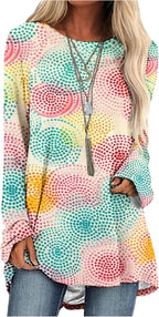 MARSVOVO Women Novelty Graphic Plus Size Sweater Crewneck Long Sleeve Cute Printed Loose Fit Casual Fall Sweaters Top