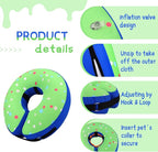 Supet Inflatable Dog Cone Collar for Large Medium Small Dogs, Soft Cone Collar for Dogs Cats, ECollar Doggie Neck Donut Dog Cone Alternative After Surgery