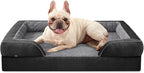 INVENHO Orthopedic Medium Dog Dogs, Egg-Crate Foam Dog Couch with Washable Removable Cover, Waterproof Lining and Nonskid Bottom