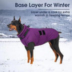 IECOii 2 Pack XXXXL Dog Fleece Sweater for Giant Breed Dogs, Warm Dog Turtleneck with Stretch for Great Dane Sweater, Fall Winter Pullover Dogs Sweatshirt with Sleeve,Outdoor Sweaters for Walking, 4XL