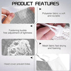 FANOVO Cat Mesh Bathing Bag, Adjustable Cat Bath Bag with Nail Clipper, Bath Brush, Nail File & Comb, Anti-Scratch Shower Bag for Pet Grooming, Bathing & Restraint, Durable Washing Bag for Cats