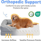 Orthopedic Removable Large Dog Bed -XL Large Dog Bed with Washable Cover and Removable Bolsters Non-Slip Bottom & Waterproof Pet Bed Sofa