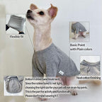 Dog Shirt for Small Dogs Plain T-Shirts Soft Breathable Dog Cotton Shirt pet Clothes (2X-Large, Yellow)