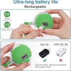 Interactive cat Toys for Indoor Cats, Speedy Tail 3.0 Cat Toy, Motion Activate cat Toy Ball，Automatic Toys for Bored Indoor Cats, Speedy Tail 2.0 Cat Toy, Rechargeabl(Green)