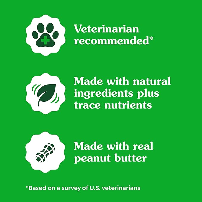 Greenies Pill Pockets for Dogs Large Size, Soft Dog Treats, with Real Peanut Butter, 7.9 oz. Pouch (30 Treats)