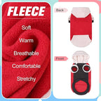 BEAUTYZOO Fleece Dog Hoodie Sweatershirt with Pocket and Leash Hole, Stretchy Small Medium Large Sized Dogs Clothes for Fall Winter Cold Days, Color Designer Warm Dog Jackets,French Bulldog Coats