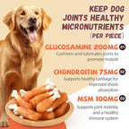 Dog Treats Chicken Wrapped Calcium Bone, Rawhide-Free Grain-Free Training Treats for Dogs Teeth Cleanning Breath Fresh Dog Chewy Snacks for Medium Large Dogs 10.6 oz, 18-19 Counts