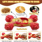 Magicorange Dog Chew Toys for Aggressive Chewers, 1 Pack Indestructible Toy for Medium/Large Breed, Nylon Dog Toys to Keep Them Busy,Bacon Flavor (Orange)