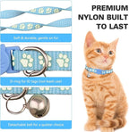 16 PCS Breakaway Cat Collars,Kitten Collar with Bell Cat Collars for Boy Girl Cats Breakaway Collar for Cats Glow in The Dark 7.5-12.6 Inch