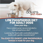 Dave's Pet Food Kidney Care Dog Food (Tuna Pate), New Recipe! Wet Renal Dog Food, Low Phosphorus, Renal Kidney Support, Vet Formulated, 5.5 oz, (12 Pack)
