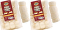 Beef Cheek Rolls for Dogs - Natural & Odor-Free Dog Treats - 5 to 6 Inch Medium Beef Hide Dog Chews - 8 Pack