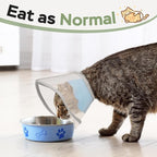 Cat Cone Collar Soft: Comfortable Waterproof Mesh Recovery Cone After Surgery to Stop Licking and Scratch, Alternative to Plastic Elizabeth Head/Neck Cone for Large Cats and Small Dogs