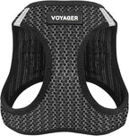 Best Pet Supplies Voyager Step-in Air Harness - All Weather Mesh, Reflective, No Pull Harness for Dogs, Cats - Secure with Hook & Loop Fastener, Buckle, Double D-Rings - Tone, XS