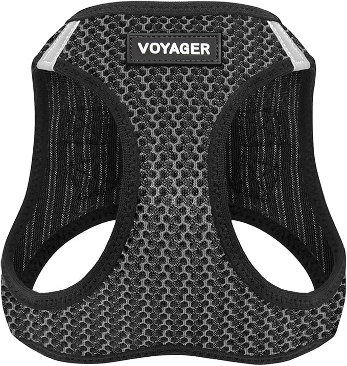 Best Pet Supplies Voyager Step-in Air Harness - All Weather Mesh, Reflective, No Pull Harness for Dogs, Cats - Secure with Hook & Loop Fastener, Buckle, Double D-Rings - Tone, XL