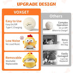 Interactive Dog Toy Ball, Rechargeable Jumping Plush Toy with Motion Activation for Small Large Dogs, Squeaky Moving Bouncing Ball for Pets Keep Busy Reduce Boredom, No Loud Music (Chicken)