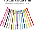 16 PCS Breakaway Cat Collars,Kitten Collar with Bell Cat Collars for Boy Girl Cats Breakaway Collar for Cats 7.5-12.6 Inch