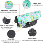 CuteBone Winter Dog Coat - Waterproof Windproof Reversible Vest, Thick Adjustable Cold Weather Jacket for Small Medium Large Dogs, Soft With Leash Hole