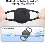 DDJ for Tile Life360 Sticker (2024) Tracker Cat Collar Case, 2-Pack Silicone Anti-Lost Protective Cover Tile Tracker Holder for Dog & Pet Collars, Ultra Durable, Easy Installation, Lightweight, Black