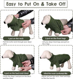 Queenmore Dog Sweater for Large Size Pet,Pitbull Dog Sweater,XXL Doggy Sweater for Labrador Retriever,Cold Weather Warm Knitted Pet Sweatershirt for Boy Girl Dogs (Army Green,2XL)