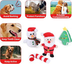 Squeaky Dog Toys Durable Push Puppy Toys for Chewing Interactive with Crinkle Paper for Small Medium Dogs