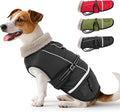 Dog Coat, Warm Dog Winter Coat Reflective Jacket Waterproof Fleece Vest, Pet Jacket Cozy for Cold Weather, Dogs Snowsuit Windproof, Adjustable Buckle for Large Dogs