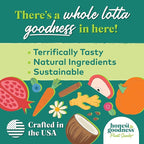 Honest to Goodness Plant Snacks Dog Treats, Enriched with Omega 3s & Postbiotics, 8oz Variety Pack, 6 Bags