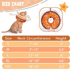 Elevated Inflatable Dog Cone Collar to Stop Licking, Doggie Donut Collar After Surgery, Soft Dog Cone Alternative for Small Medium Large Dogs