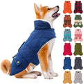 KYEESE Dog Coat Soft Pet Sweater for Cold Weather Waterproof Dogs Jacket with Fleece Lined Warm Pet Winter Coat with Leash Hole Thick Cat Clothes with Pocket Windproof Dog Puffer Coats for Small Dogs