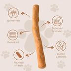 Wildfang® Coffee Wood Dog Chew, Large - Tough Chew Toys for Aggressive Chewers, Dog Teething Toys for Puppies, Training for Chewing Muscles, Coffee Tree Sticks for Large Dogs (55-99 lbs), Pack of 3