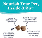 Solid Gold Healthy Dog Treats - Functional Beef Soft Dog Treat w/Salmon Oil & Superfoods for Gut Health & Performance for Active Dogs - Healthy Training Treats for Dogs of All Ages & Sizes - 5.2oz
