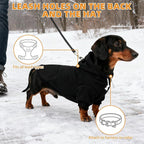KOOLTAIL Dachshund Dog Hoodie - Soft and Warm Dogs Hoodie Sweater with Leash Hole and Pocket, Pet Winter Coat, Cold Weather Clothes Sweatshirt for Small Medium Large Dogs Puppy Cat Boys Girls S