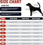 Warm Dog Coat,Waterproof Jacket in Winter Adjustable and Reversible Doggy Fleece Outfit,Thick Clothes with Foldable Collar for Puppy in Cold Days,2XL Red