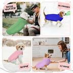 Dog Sweaters for Small Medium Large Dogs Girl, Soft Warm Turtleneck Pup Dogs Shirt, Double Knitting Collar for Outdoor Playing, Warm Dog Clothes